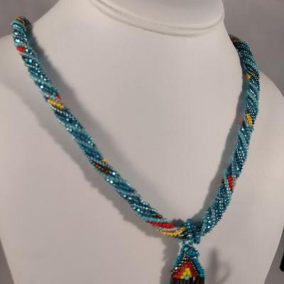 Collection of Hand Crafted Multi-Color Seed Bead Jewelry (#8)