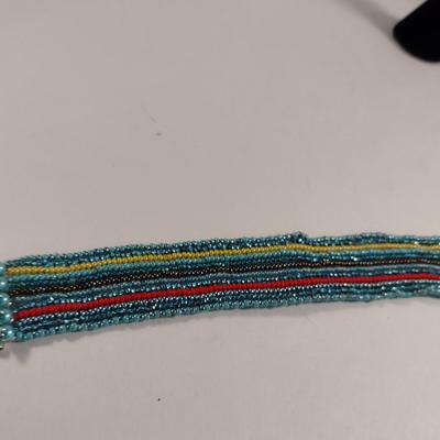 Collection of Hand Crafted Multi-Color Seed Bead Jewelry (#8)