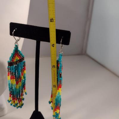 Collection of Hand Crafted Multi-Color Seed Bead Jewelry (#8)