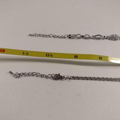 Fashion Jewelry Set with Striking Blue Settings- Necklace, Bracelet, Earrings (#9)