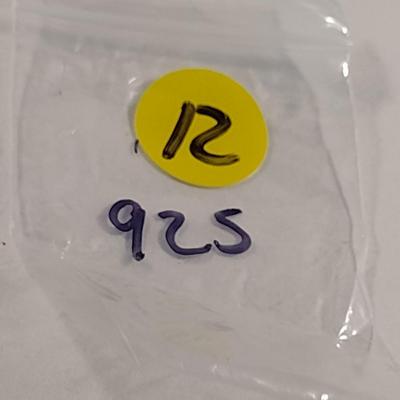 Sterling Silver Moonstone Jewelry Set- Necklace and Earrings (#12)