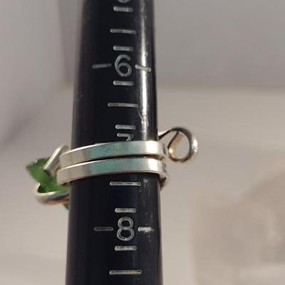 Collection of Artisan Made Green Sea Glass Jewelry (#13)