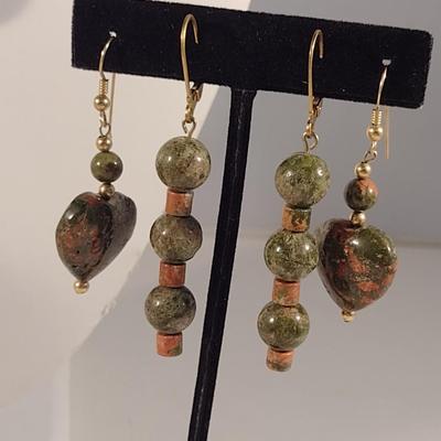 Collection of Natural Stone Jewelry- Necklace, Bracelet, Earrings (#15)
