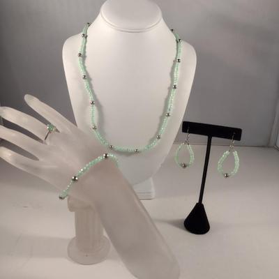 Fashion Jewelry Set- Necklace, Ring, Bracelet, Earrings (#17)