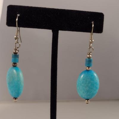 Turquoise Necklace and Earrings (#18)