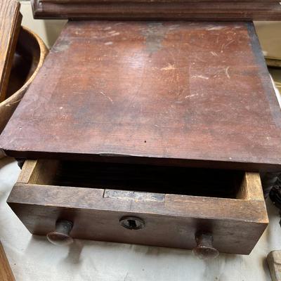 Antique boxes photographs and prints