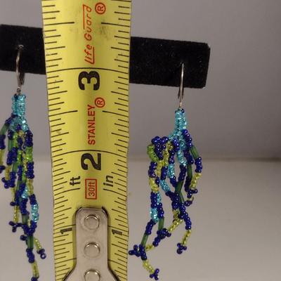 Sea Turtle Design Hand Made Seed Bead Jewelry Set (#21)
