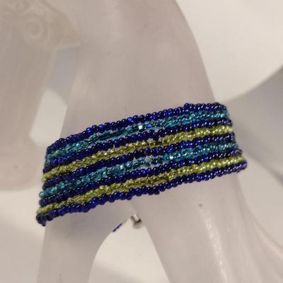 Sea Turtle Design Hand Made Seed Bead Jewelry Set (#21)