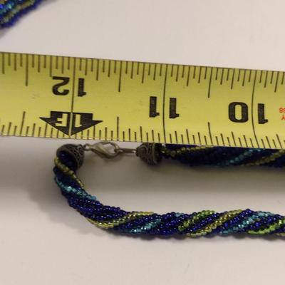 Sea Turtle Design Hand Made Seed Bead Jewelry Set (#21)