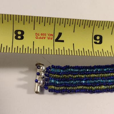 Sea Turtle Design Hand Made Seed Bead Jewelry Set (#21)