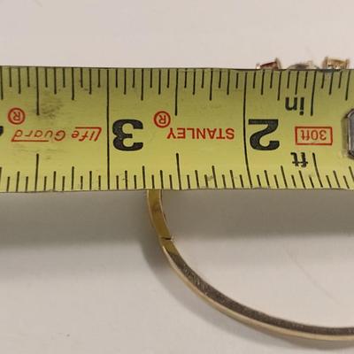 Multicolored Stone Jewelry- Gold Tone Marked 925 (#23)