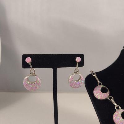 Artisan Created Loretta Maetza Zuni Necklace and Earring Set (#24)