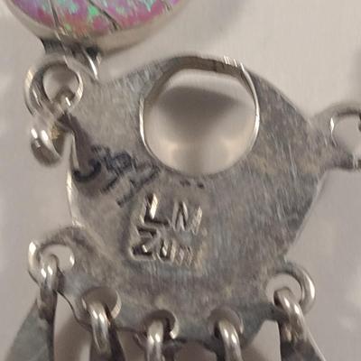 Artisan Created Loretta Maetza Zuni Necklace and Earring Set (#24)