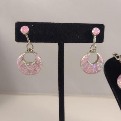 Artisan Created Loretta Maetza Zuni Necklace and Earring Set (#24)