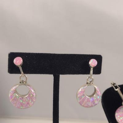 Artisan Created Loretta Maetza Zuni Necklace and Earring Set (#24)