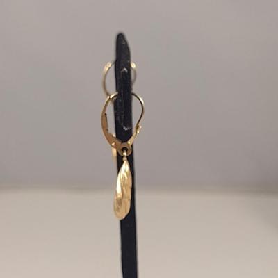 14 Karat Yellow Gold Earrings- 3 Pairs- Approx Total Weight 5.7 Grams (#25)