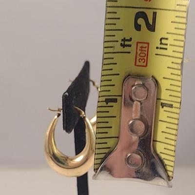 14 Karat Yellow Gold Earrings- 3 Pairs- Approx Total Weight 5.7 Grams (#25)