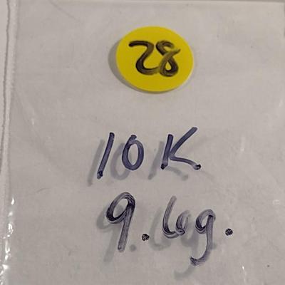 10 Karat Two-Tone Gold Bracelet- Approx Total Weight 9.6 Grams (#28)