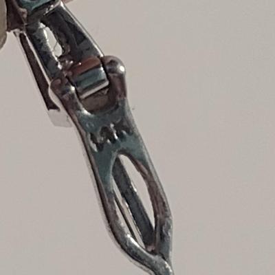 14 Karat White Gold and Stone Bracelet- Approx Total Weight 7.5 Grams (#30)