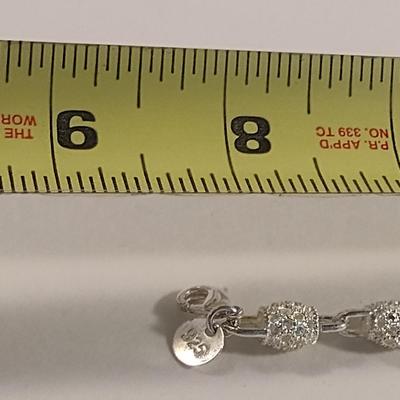 Sterling Silver Bracelet- Approx 12.8 Grams (#33)