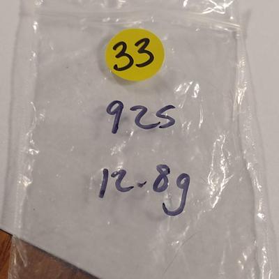 Sterling Silver Bracelet- Approx 12.8 Grams (#33)