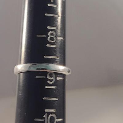 Sterling Silver Teardrop Design Jewelry Set- Necklace, Bangle, Ring, Earrings- (#38)