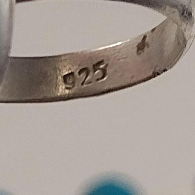 Sterling Silver and Turquoise Ring and Bracelet- Approx Weight 36.6 Grams (#43)