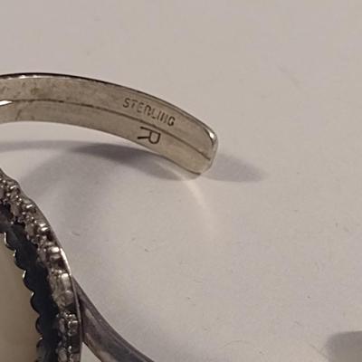 Sterling Silver and Stone Ring and Bangle (#44)