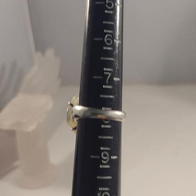 Sterling Silver and Stone Ring and Bangle (#44)