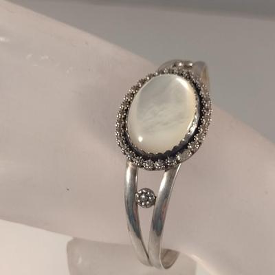 Sterling Silver and Stone Ring and Bangle (#44)