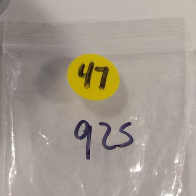 Two Sterling Silver and Multi-Color Stone Rings (#47)