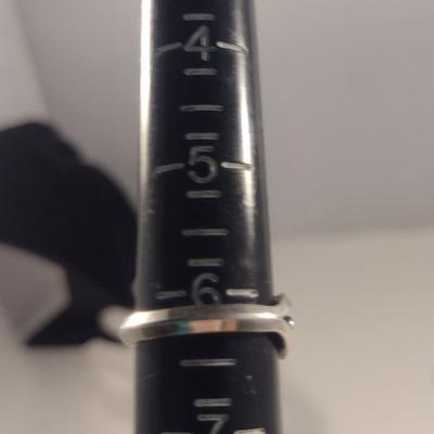 Three Sterling Silver and Stone Rings (#48)