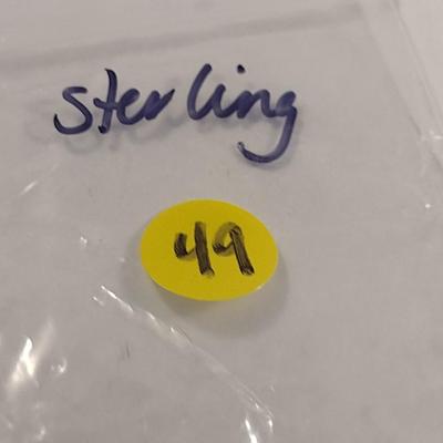 Three Sterling Silver and Stone Rings (#49)