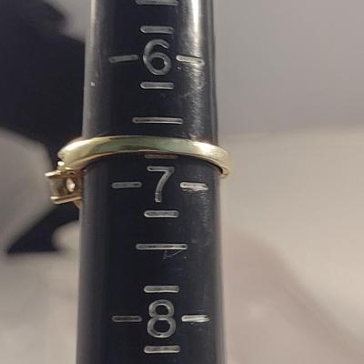 Three Sterling Silver and Stone Rings (#50)