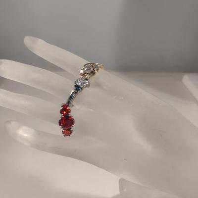 Three Sterling Silver and Stone Rings (#50)