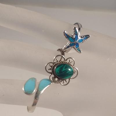 Three Sterling Silver Rings (#51)