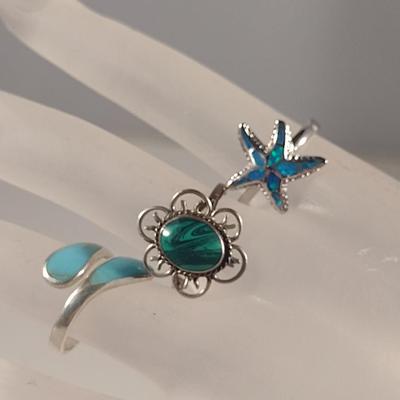 Three Sterling Silver Rings (#51)