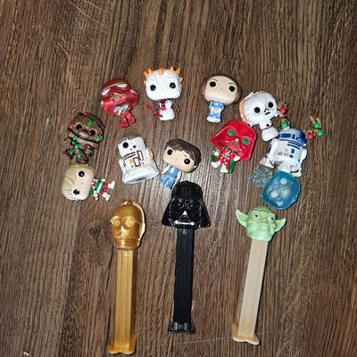 Vintage Star Wars Funko Mini Pop and Pez Dispensers