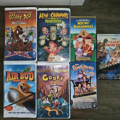 Vintage Hard to Find Cartoon VHS Lot