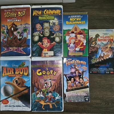 Vintage Hard to Find Cartoon VHS Lot