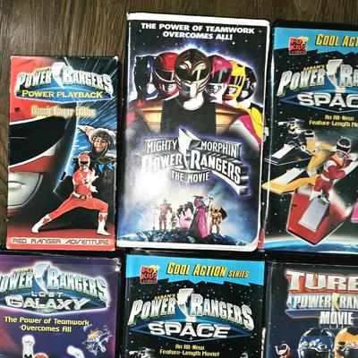 Rare Vintage Power Rangers & Batman VHS Lot Excellent Condition