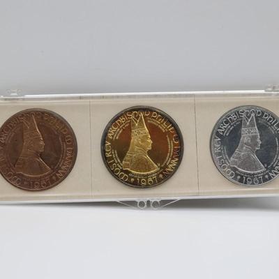 1967 Archbishop Philip Hannan New Orleans Medals