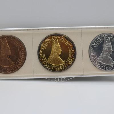 1967 Archbishop Philip Hannan New Orleans Medals