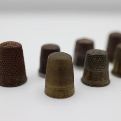 Collection of Antique Sewing Thimbles (11)