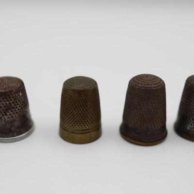 Collection of Antique Sewing Thimbles (11)
