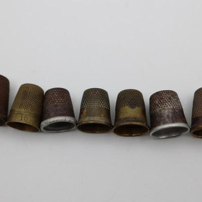 Collection of Antique Sewing Thimbles (11)
