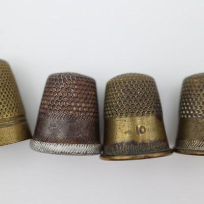 Collection of Antique Sewing Thimbles (11)