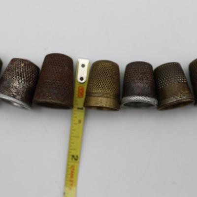 Collection of Antique Sewing Thimbles (11)