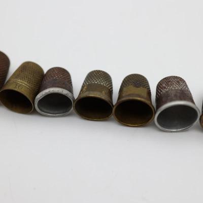 Collection of Antique Sewing Thimbles (11)