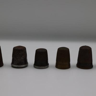 Collection of Antique Sewing Thimbles (11)
